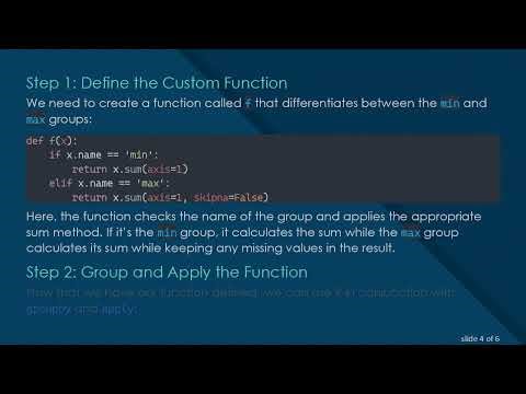 How to Apply Different Aggregations to Groups with pandas GroupBy