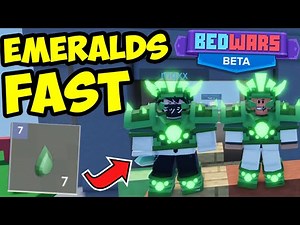 Roblox Bedwars Emerald Armor - How to Get Emeralds FAST!