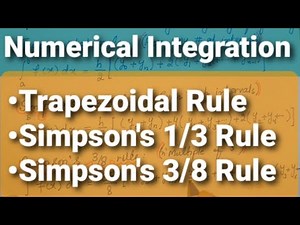 Trapezoidal, Simpson's 1/3 & Simpson's 3/8 Rule | Numerical Integration | in Urdu/Hindi