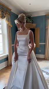 2.7K views · 41 reactions | Its giving modern day cinderella...  Effortlessly elegant with a touch of drama – this bride has it all, sealed with a statement bow on the back. ✨ #WeddedWonderland #Love #Bow #BridalInspo #2024Bride Video- Pnina Tornai | Wedded Wonderland | Facebook