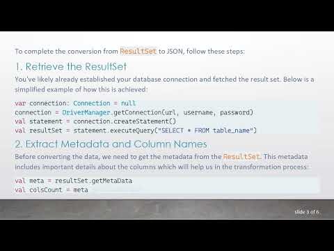 How to Convert java.sql.ResultSet to a JSON Object in Scala