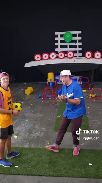 Balloon, target, bucket, bowling pin trick shot battle! Who will win it all?! First to pop the green balloon wins! #challenge #srpsports