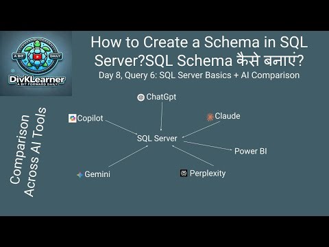 Day 8: Query 6 How to Create a Schema in SQL Server? | SQL Server Tutorial in Hindi & English