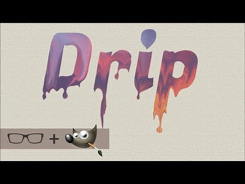 GIMP Text Effects Tutorial {Dripping Paint}
