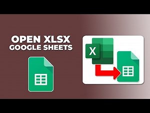 How to open xlsx files in google sheets