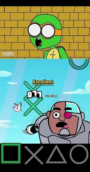 Look a Birdie But Ninja Turtle Version - FNF Cyborg Meme mobile mod