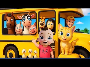 Baby Cartoon Animals Having Fun | Cute Running & Caring Moments for Kids