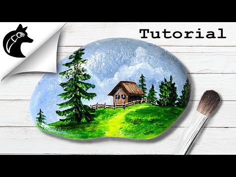 Rock Painting Tutorial For Beginners Landscape