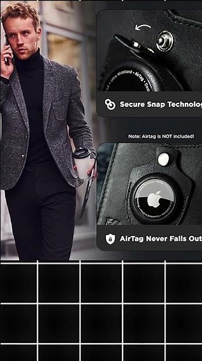 SERMAN BRANDS Money Clip with AirTag Holder