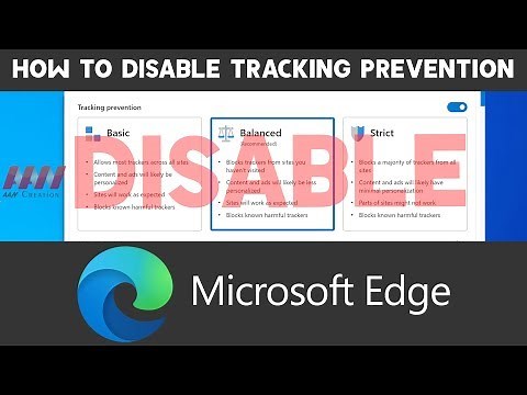 How to Disable Tracking Prevention on Microsoft Edge
