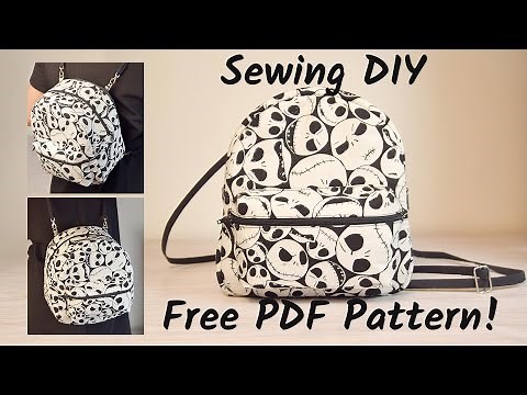 DIY Tiny Multi-way Handles Backpack | Sewing Tutorial and Free PDF Pattern