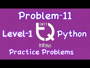 INFyTQ Python Practice Problem-11