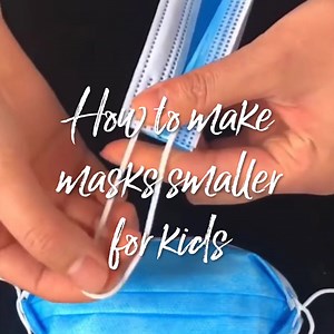 17K views · 86 reactions | Learn how to resize normal face masks into kids' face mask very easily so that it provides the fit, comfort and protection they need | Red Dot | Facebook