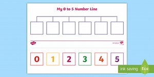 Create a Number Line 0 to 5 Worksheet