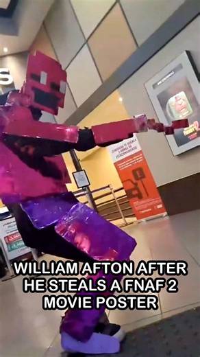 Purple Guy Celebrating STEALING A FNaF 2 Movie Poster | FNaF 2 Movie MEME