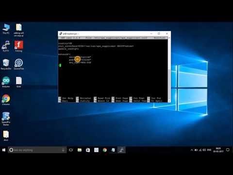 Setup WiFi Network on Raspberry Pi 3: Wireless Settings