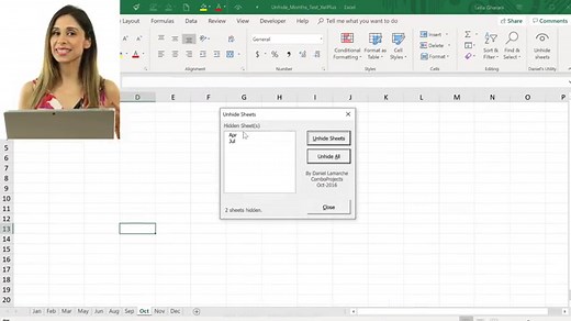 How to Unhide All Sheets in Excel (& how to hide)