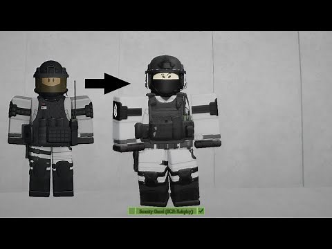 Roblox SCP: Roleplay Security Guard (S.D) (Avatar Build) (Remake)