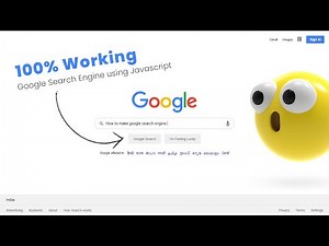 How to Make Working Google Search Engine Website using Html CSS & Javascript | CSS Website Design
