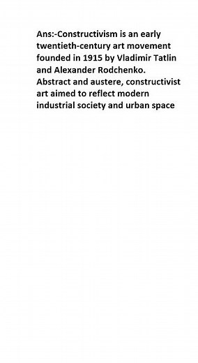 What is Constructivism (art)?