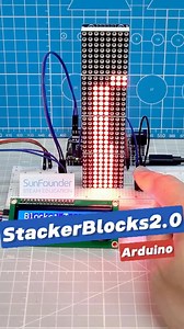 Arduino Game with Buzzer LCD LED Matrix 🤖#Arduino #LEDMatrix #DIYGame #StackingGame #MAX7219 #TechProject #STEMEducation #ArduinoGame #I2CLCD #RetroGaming | SunFounder OpenSource