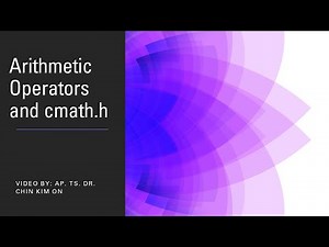 Arithmetic Operator and cmath header file