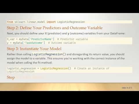 Resolving the TypeError in Python's fit() Method for Logistic Regression