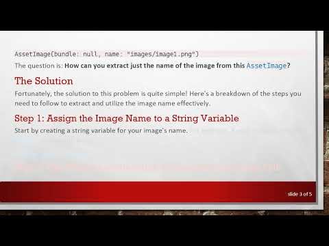 Extracting Image File Name from AssetImage in Flutter