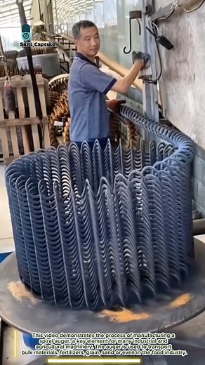 How to make a spiral auger by hand