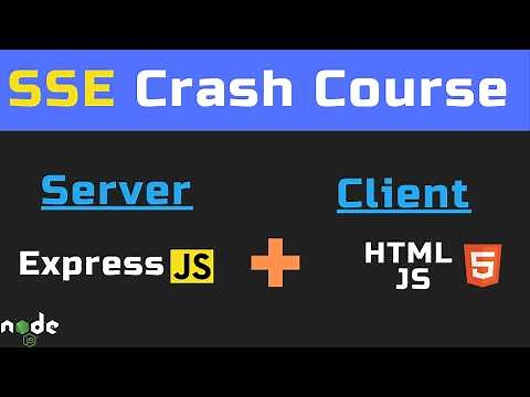 Crash Course: Server-Sent Events (SSE) with Express.js & EventSource