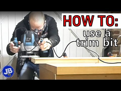 How to Use a Router Trim Bit The Correct Way! - Router Basics