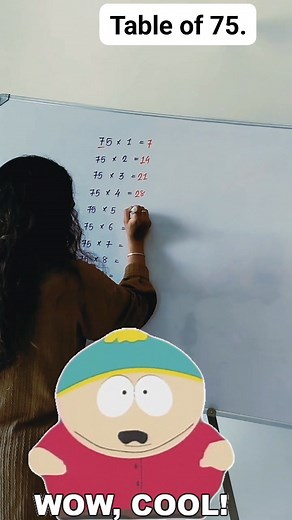 Learn and memorize the Table of 75 easily! 💡 This table helps you quickly calculate multiples of 75 — perfect for students improving their math skills. Watch and practice to make your multiplication faster and stronger! ✨📚 #mathematics #mathskills #mathtest #matheducation #education #Educators #mathchallenge #mathstricks #mathstudent #maths #mathchallange | Amee Kotadiya
