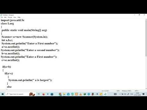Nested If Program In Java | Using Scanner Class