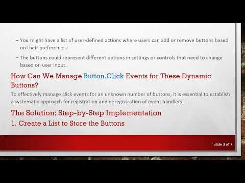 How to Handle Button.Click Events for Dynamic Buttons in C# WPF