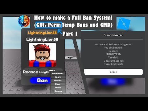 How to make a Ban System (Permanent) on Roblox (Part 1)