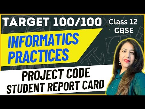 Project IP Class 12 - Student Report Card | Python DataFrames & CSV Files