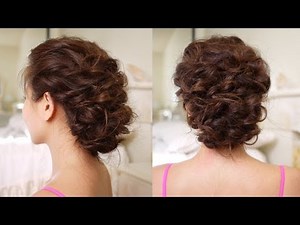 Easy Messy Updo Hair Tutorial