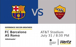 30K views · 11 reactions | FC Barcelona and AS Roma square off in the AT&T Stadium this coming Tuesday night. We've partnered with the International Champions Cup to bring some of Europe's best clubs to America.⚽️ | Hertz | Facebook