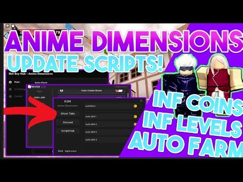 ⚡UPDATE Anime Dimensions Simulator Script GUI Hack Auto Farm + Instant Win PASTEBIN 2025