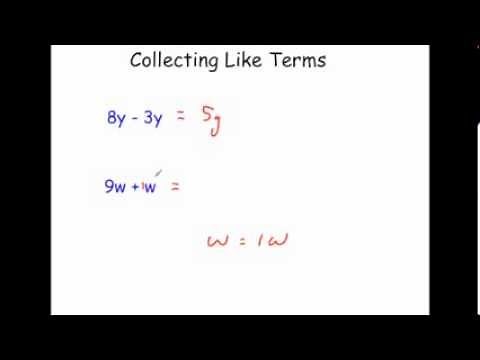 Collecting Like Terms - Corbettmaths