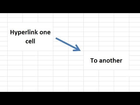 How to hyperlink one cell to another in Microsoft Excel