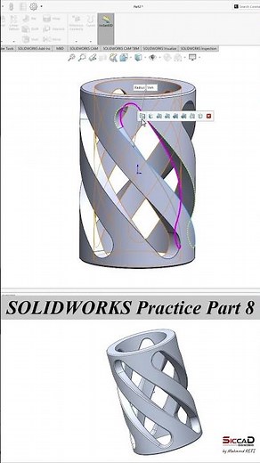 Easy Steps To Create Awesome SOLIDWORKS Models - Part 8
