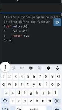 Python program - Multiply two numbers
