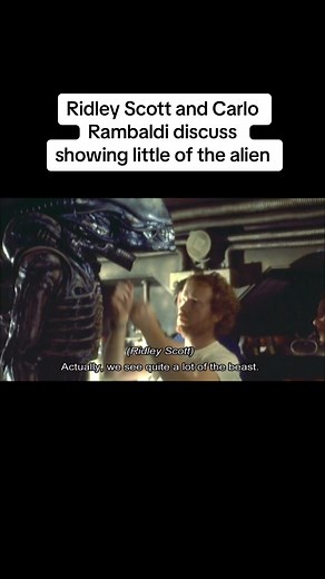 Ridley Scott and Carlo Rambaldi discuss showing little of the alien (The Beast Within documentary)