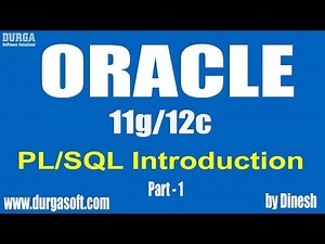 Oracle || PL/SQL Introduction Part - 1 by dinesh
