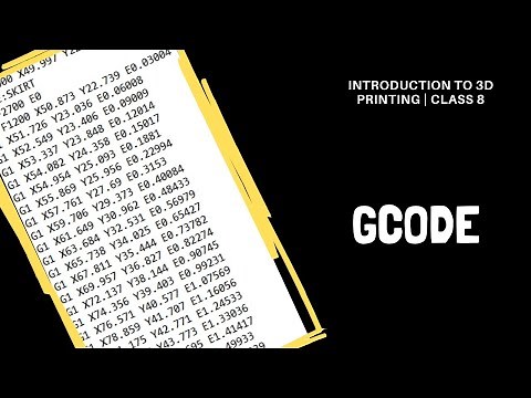 GCODE | 3D Printer Basics | Class 8