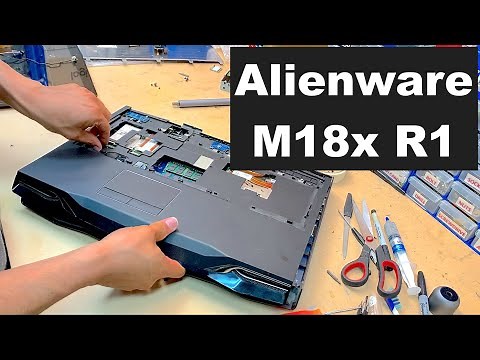 Alienware M18x R1 Teardown / Disassembly + Convert DVD-RW into SSD Upgraded Bay [Part 1]