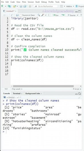 Fix Messy Column Names in R | R Tutorial