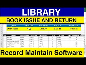 How To Make library book management excel excel | library database template Sheet