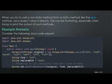 How to Make a Static Reference to a Non-Static Method in Java